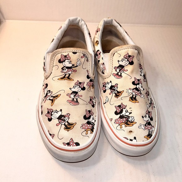 Vans Shoes - Rare Vintage Vans x Disney Minnie Mouse Classic Unisex Slip ons Size 7 Women's